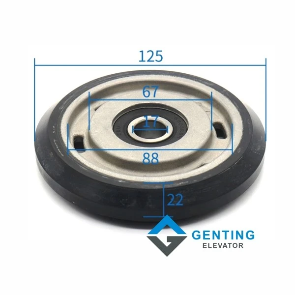 Lg sigma xizi otis elevator guide shoe roller 125×22×6303